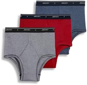 Jockey Classic Full Rise Brief- 3 Pack - 100% Cotton Underwear for Men