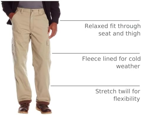 Wrangler Authentics Men's Fleece Lined Cargo Pant