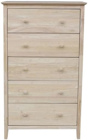 International Concepts Dresser with 3 Drawers, Unfinished
