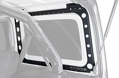 Rhino-Rack Jeep Wrangler JL Unlimited 4 Door Hard Internal Structural Roof Rack/Bare Backbone 3 Base Mounting System in Black