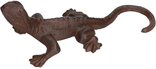AB Tools Gecko Lizard Garden Sculpture Ornament Statue Metal Decoration Animal Lawn