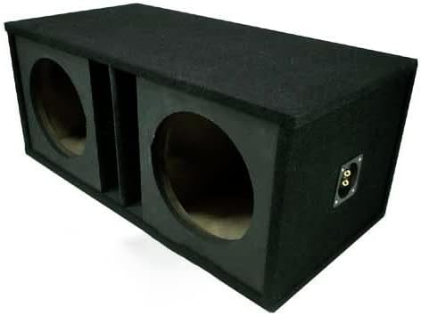 Dual 15" Ported Slot Vented Sub Box Paintable Baffle Subwoofer Enclosure | Bass Reflex Speaker Cabinet by ASC, Fits 15 Inch Woofers
