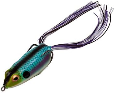 Booyah Pad Crasher Topwater Bass Fishing Hollow Body Frog Lure with Weedless Hooks