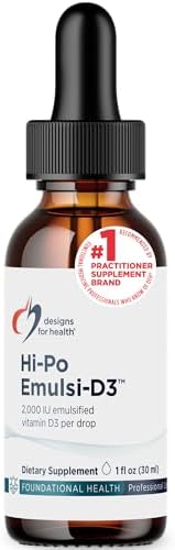 Designs for Health Hi-Po Emulsi Vitamin D Drops - Liquid Vitamin D 2000 IU
