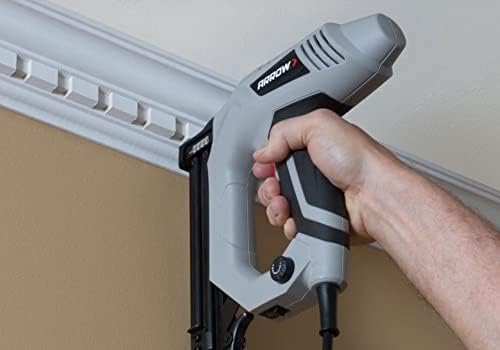 Arrow ET200BN Heavy Duty Electric Brad Nailer, Professional Nail Gun for Trim, Picture Frames, Crafts, Fencing, Uses Brad Nails in 5/8", 3/4", and 1"