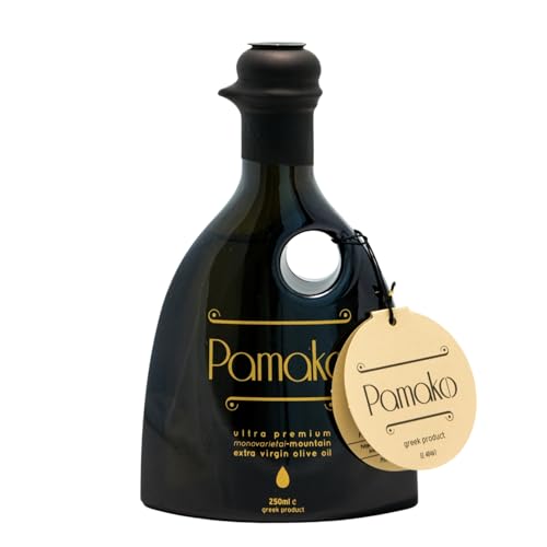 Pamako Ultra-Premium Monovarietal Mountain Organic Olive Oil | 500ml | 2023-4 Harvest | Cold Pressed Organic Evoo From Greece | 2039mg/kg