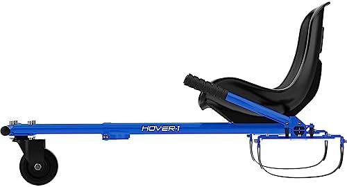 Hover-1 Buggy Hoverboard Attachment - Compatible with Most 6.5" & 8" Electric Hoverboards, Hand-Operated Rear Wheel Control, Adjustable Frame & Straps