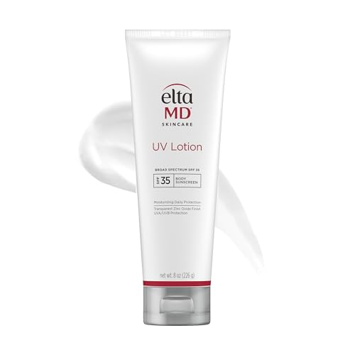 EltaMD UV Lotion, Moisturizing Sunscreen for Face and Body, SPF 35 | Transparent Zinc Oxide Finish, Moisturizes Full Body, Non-Greasy, Broad Spectrum Protection, Safe for All Skin Types