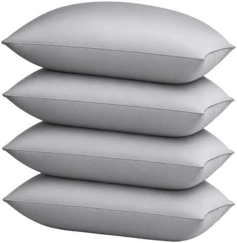 HIMOON Bed Pillows for Sleeping 2 Pack,Queen Size Cooling Pillows Set of 2,Top-end Microfiber Cover for Side Stomach Back Sleepers