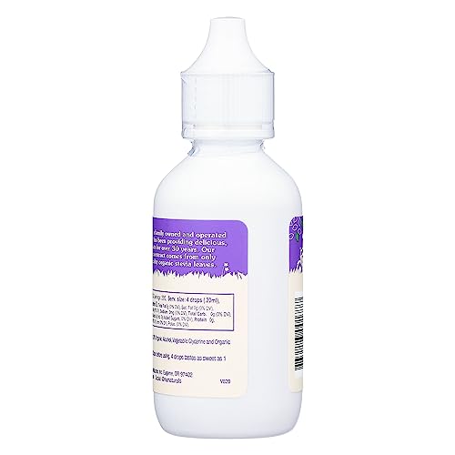 NuNaturals Liquid Stevia Sweetener, Clear Unflavored, Plastic, 2oz (2-Pack)