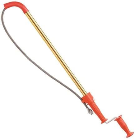 RIDGID 59802 K-6DH Hybrid Toilet Snake Auger with 6' Heavy-Duty Drop Head Tri-Wrap Cable, Manual or Cordless Drill Operated Plumbing