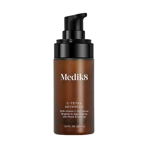 Medik8 C-Tetra - Balancing Vitamin C Serum For Face - Smooths Fine Lines and Wrinkles - Face Serum with Squalane - Vegan and Gluten Free - 1.0 oz | 7% Vitamin C, squalane for hydration, vitamin E antioxidant, lightweight