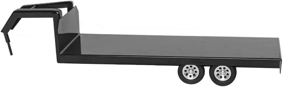 Little Buster Toys Gooseneck Flatbed Trailer – All-Metal 1:16 Scale Black Ranch Hauling Accessory for Farm Displays