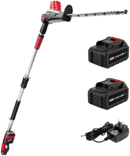 MZK 20V 22-Inch Cordless Hedge Trimmer with 2 x 4Ah Batteries