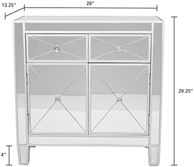 Furniture HotSpot Mirage Mirrored Cabinet