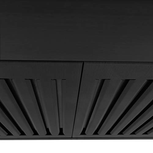 ZLINE Convertible Vent Wall Mount Range Hood in Black Stainless Steel (BSKBN) (42)