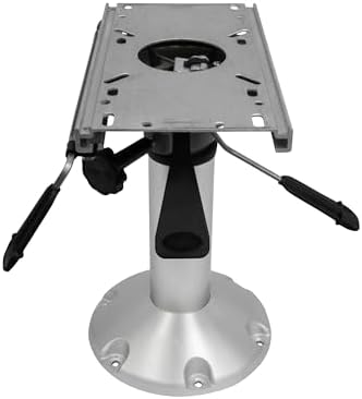 Wise 8WP144 Standard Mainstay Air Power Pedestal with Locking Swivel and Slide, Silver | Air-powered height adjustment 14 to 20 in
