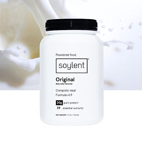 Soylent Complete Nutrition Gluten-Free Vegan Protein Meal Replacement Powder, Original, 36.8 Oz
