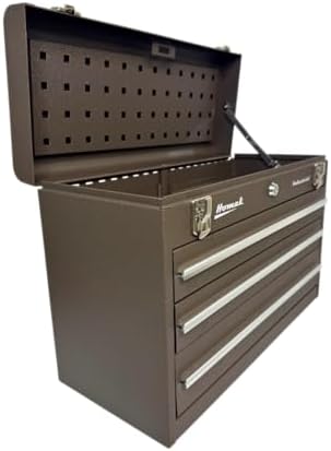 Homak Industrial 20-Inch 2-Drawer Friction Toolbox, Brown Winkle Powder Coat, BW00202200