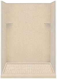 Transolid RKWF6027L-67 Remodel Left-Hand Alcove Shower Kit, 32" x 60" x 75", Matrix Khaki