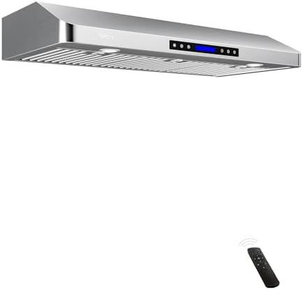 EKON 42 inches Under Cabinet Range Hood, 900 CFM Stainless Steel Kitchen Chimney Vent