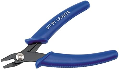 Beadalon Jewelry Crimping Tool Micro - Ergonomic & Compact, Dark Blue | Professional jewelry tools with precision crimping, ergonomic grips, versatile performance, and organized storage options.