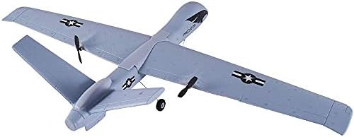 RC Plane Remote Control Airplane - 2.4Ghz 2 Channels DIY RC Predator Aircraft with 3-Axis Gyro for Beginner RC Plane with 2 Batteries, Wingspan 660mm