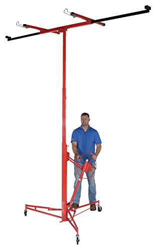 Vestil DPH-X-11 Steel Deluxe Drywall and Panel Hoist 49 in. x 121 in. x 137 in. 150 Lb. Capacity Red