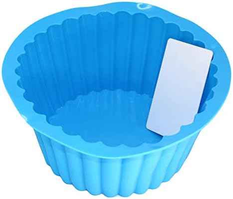X-Haibei Giant Cupcake Pan Round Chocolate Cake Bread Bakeware Silicone Mold Top Dia. 7.8inch,Bottom 5.3inch, Height 3.5 inch