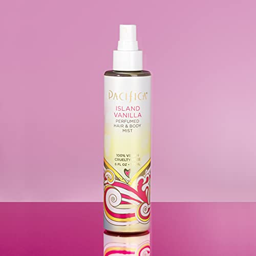 Pacifica Hair Perfume & Body Fragrance Spray Mist - Island Vanilla Pack with Sugar & Vanilla – Alcohol-Free, Vegan & Cruelty-Free