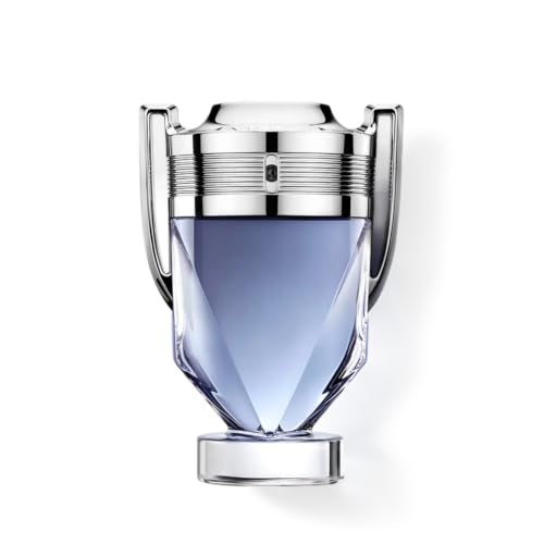 Rabanne Invictus Eau de Toilette - Long Lasting Woody Aquatic Cologne for Men with Marine, Grapefruit & Guaiac Wood - Trophy Bottle French Fragrance Spray from Paris