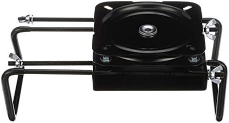 Attwood 15700-3 Seat Mount, Clamp-On With Swivel, Adjusts from 7 ½ inches to 18 inches, Black, Powder-Coated Steel