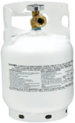 Manchester Propane Cylinder - OPD Overfill Protection, QCC1 Valve, Scalloped Footring - 10 lb - Steel