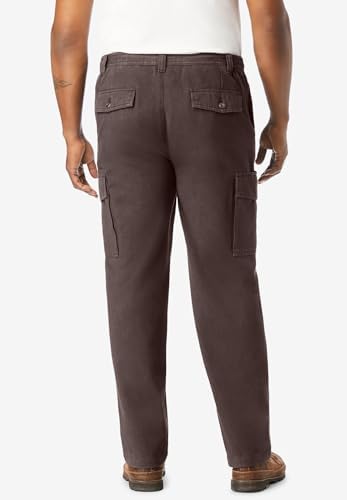 Boulder Creek by Kingsize Men's Big & Tall Renegade Side-Elastic Waist Cargo Pants