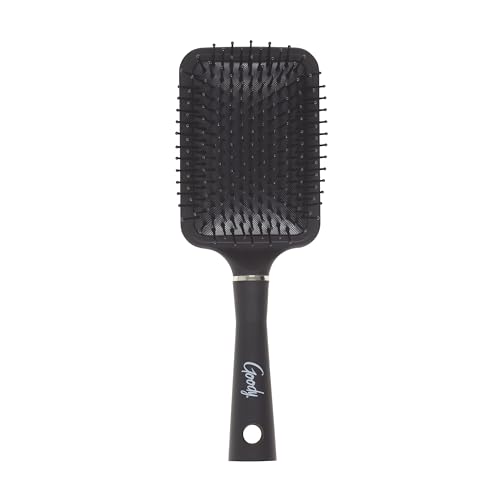 Goody Detangle It Paddle Brush, Black, Custom Style Detangler with Ball-Tipped Bristles
