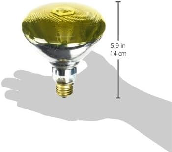 Westinghouse Lighting 0440900, 100 Watt, 120 Volt Yellow Flood BR38 Incandescent Bug Light Bulb
