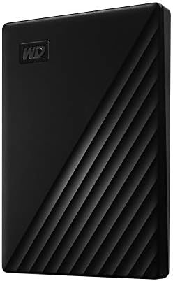 WD 2TB My Passport, Portable External Hard Drive, Black, backup software with defense against ransomware, and password protection