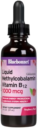 Bluebonnet Nutrition Liquid Cellular Active Methycobalamin Vitamin B12, 1000 mcg, For Cellular Energy Production and Nervous System Health, Soy-Free