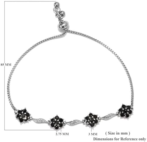 SHOP LC DELIVERING JOY Stainless Steel Bolo Bangle Bracelet for Mom Daughter Wife Women - Cute Sparkling Durable Bracelets Bangles Her Craftmanship