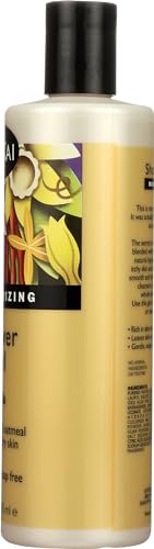 ShiKai Daily Moisturizing Shower Gel (Vanilla, 12oz) | With Hydrating Aloe Vera & Oatmeal | Scented Body Wash for Dry Skin Relief