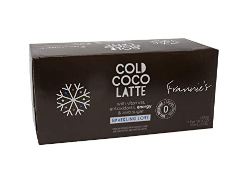 AmishTastes Frannie’s Sparkling Cold Coco Latte, Protected With High-Density Foam, 12 Oz. (12 Ounce (Case of 24))