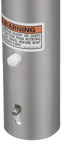 Attwood LakeSport 10-Inch Anodized Aluminum 2-3/8" Boat Seat Extension Post