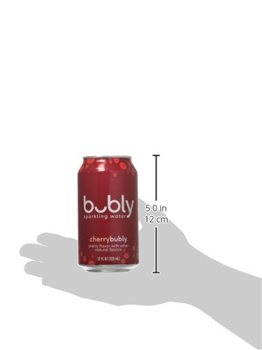Bubly Sparkling Water, Cherry, 12 fl Oz. Cans (18 Pack)