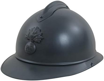 militaryharbor WWI WWII French Army Adrian M15 Helmet Steel
