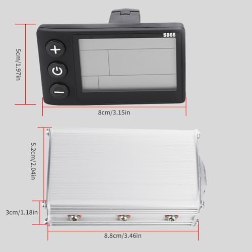 Electric Bike Motor Controller, LCD Display Brushless Motor Speed Controller 24V-36V Compatible for Commuters, Urban Cyclists, and Off-Road Riders