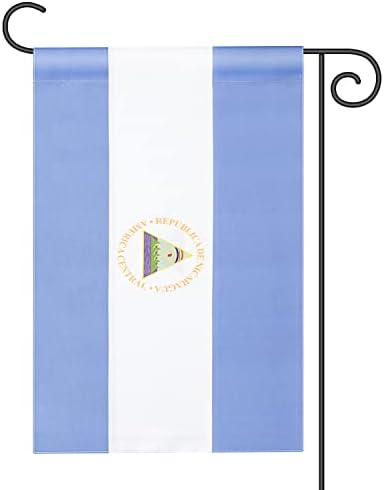 Nicaragua Flag Nicaraguan Garden Flags, International World Country Nation Garden Flags, Celebration Parade Flags, Anniversary Celebration