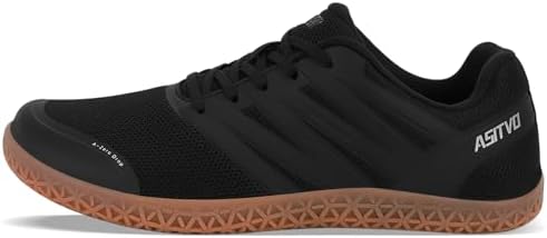 ASITVO Wide Men's Barefoot Zero Drop Sole Minimalist Sneakers Walking Shoes | Width Toe Box Cross Trainer Gym TPU Toe No-Sew Upper Grounding