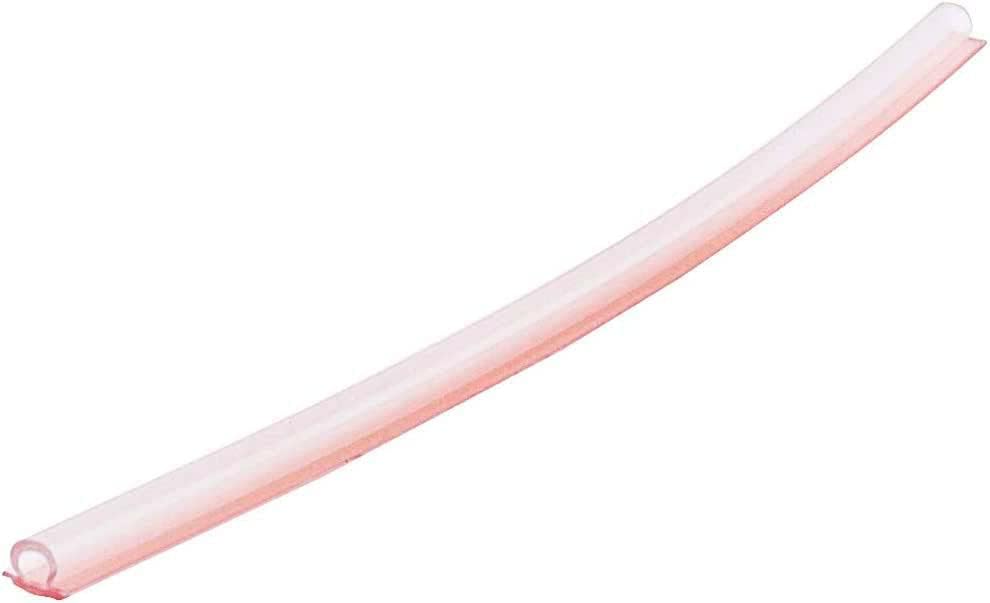 CRL Translucent Vinyl Bulb Seal 5/32" Gap with Pre-Applied Tape - 95" Length, Fits 1/4" Glass