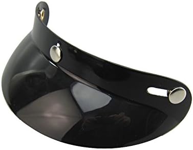 VCOROS 3 Snap 3/4 Open Face Helmet Peak Visor (Black)