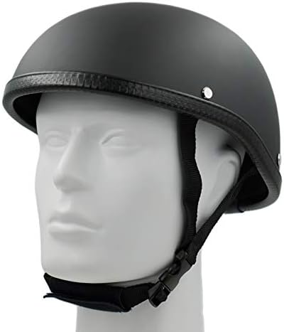 Classic ATV UTV Scooter Beanie Scull Cap Novelty (Non DOT) OSFM Flat Black